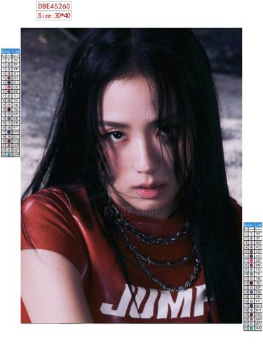 Jisoo (BLACKPINK) gyémántszemes kirakó szett (diamond painting)