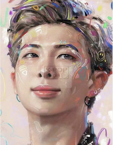 RM (BTS) gyémántszemes kirakó szett (diamond painting)