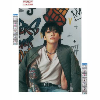   Jungkook (BTS) gyémántszemes kirakó szett (diamond painting)