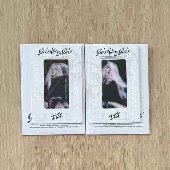   KPOP Itzy - Girls Will Be Girls Apple Music Transparent Official Fotókártya 