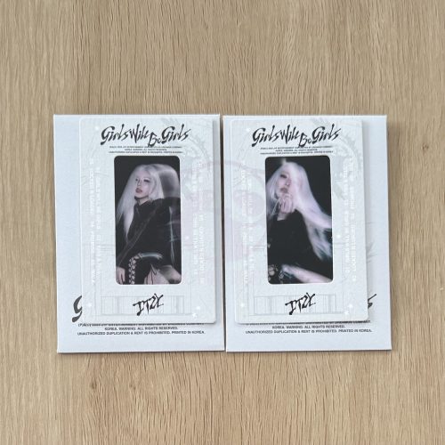 KPOP Itzy - Girls Will Be Girls Apple Music Transparent Official Fotókártya 