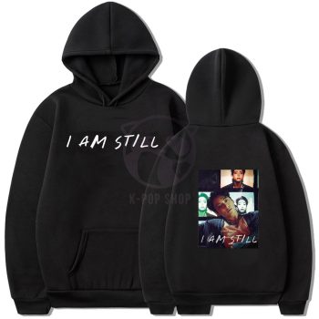   KPOP JUNGKOOK (BTS) - I Am Still fekete kapucnis pulóver (hoodie) KÉTOLDALAS