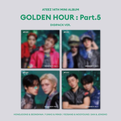 ATEEZ - GOLDEN HOUR : Part.5 (14th Mini Album ) (DIGIPACK UNIT VER.) ELŐRENDELÉS