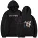 KPOP BABYMONSTER fekete kapucnis pulóver (hoodie) KÉTOLDALAS