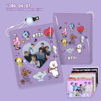 Fotókártya album (32 db fotókártyának) - BT21