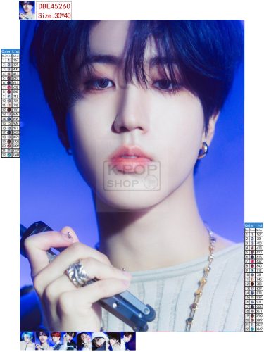 Han (Stray Kids) gyémántszemes kirakó szett (diamond painting)