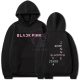 KPOP BLACKPINK fekete kapucnis pulóver (hoodie) KÉTOLDALAS