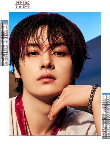 Lee Know (Stray Kids) gyémántszemes kirakó szett (diamond painting)