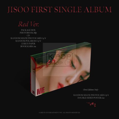 Jisoo (BLACKPINK) - First Single Album 'Me' Red Version (CD + könyv)