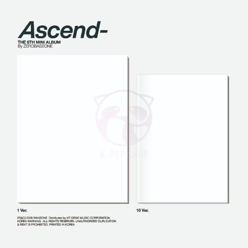 ZEROBASEONE - Ascend- (6th Mini Album) (Photobook Ver.) (1 Ver. & 10 Ver.) ELŐRENDELÉS
