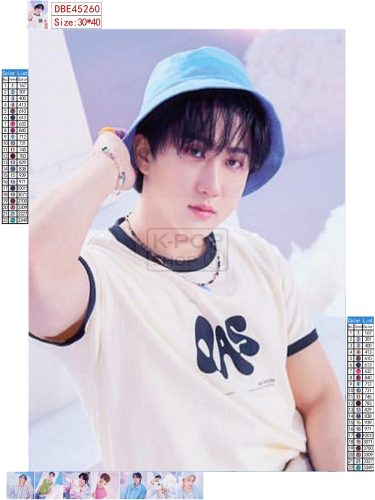 Changbin (Stray Kids) gyémántszemes kirakó szett (diamond painting)