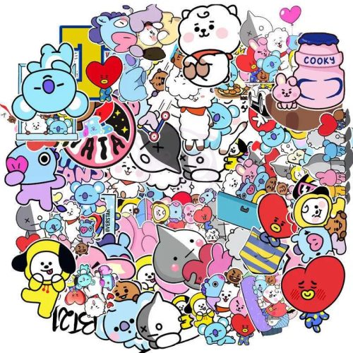 KPOP BT21 matricacsomag - 50 db