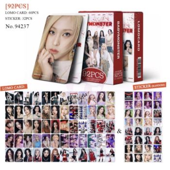   KPOP BABYMONSTER - BABYMONS7ER lomo card (60 db) + matricacsomag (32 db)