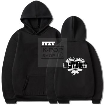   KPOP ITZY - Kill My Doubt fekete kapucnis pulóver (hoodie) KÉTOLDALAS