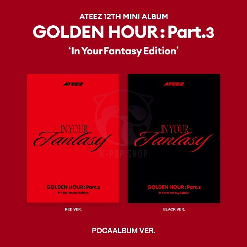 ATEEZ - GOLDEN HOUR : Part.3 In Your Fantasy Edition (POCAALBUM) (RED Ver. / BLACK Ver.) ELŐRENDELÉS