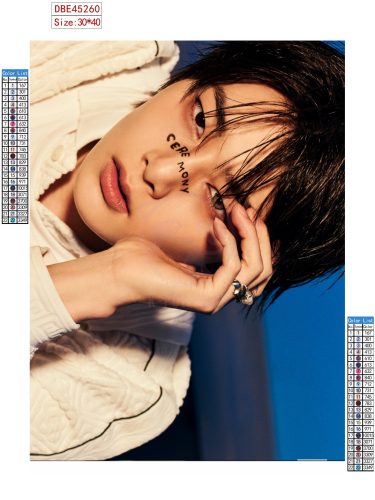 I.N. (Stray Kids) gyémántszemes kirakó szett (diamond painting)