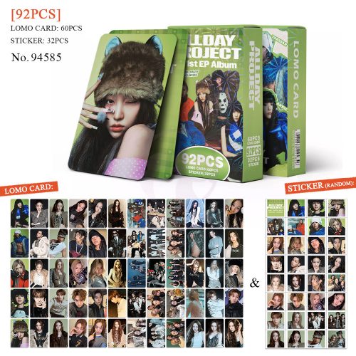 KPOP ALLDAY PROJECT lomo card (60 db) + matricacsomag (32 db)