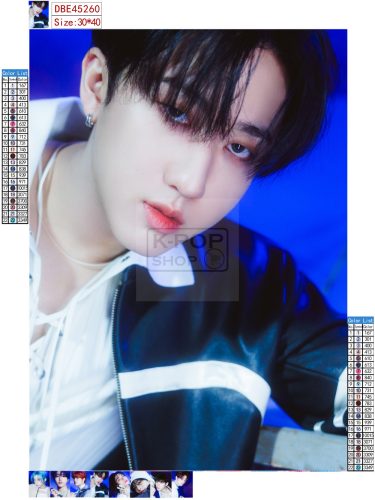 Changbin (Stray Kids) gyémántszemes kirakó szett (diamond painting)