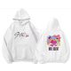 KPOP STRAY KIDS -  Maxident fehér kapucnis pulóver (hoodie) KÉTOLDALAS