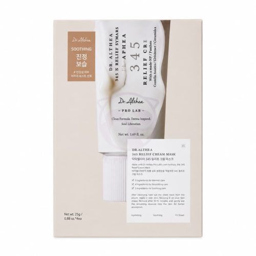 Dr. Althea - 345 Relief Cream Mask Box, 4 sheets