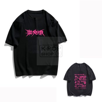   KPOP STRAY KIDS - 樂-STAR ROCK-STAR fekete póló KÉTOLDALAS