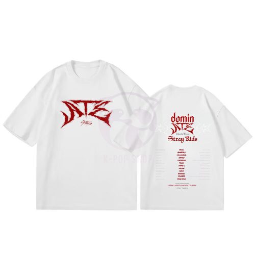 KPOP STRAY KIDS - ATE fehér póló KÉTOLDALAS