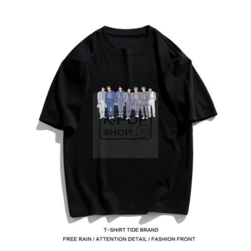 KPOP BTS fekete póló