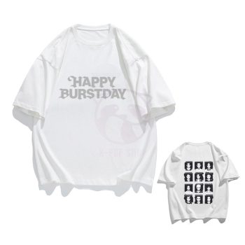 KPOP SEVENTEEN - Happy Burstday fehér póló KÉTOLDALAS