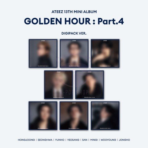 ATEEZ - GOLDEN HOUR : Part.4 (13th Mini Album) (Digipack Ver.) 